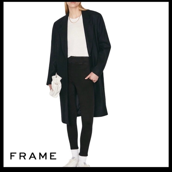 Frame The Jetset Skinny Crop in Sheen Noir - Picture 2 of 16